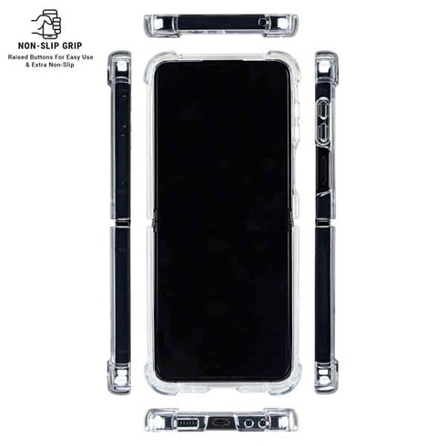 NHL St. Louis Blues Solid Background Galaxy Z Flip6 Clear Case